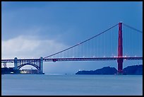 Storm over the Golden Gate Bridge. San Francisco, California, USA (color)