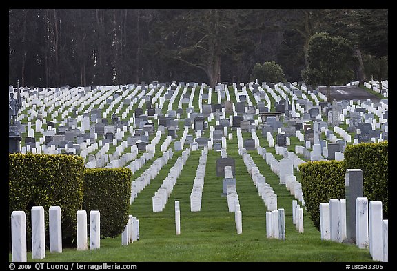 San Francisco National Cemetery, Presidio of San Francisco. San Francisco, California, USA (color)