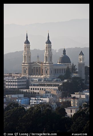St Ignatius Church on the USF campus. San Francisco, California, USA (color)
