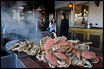 Crabs ready to be cooked, Fishermans wharf. San Francisco, California, USA