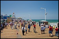 On the Santa Monica Pier. Santa Monica, Los Angeles, California, USA