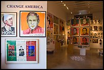 Political art, Bergamot Station. Santa Monica, Los Angeles, California, USA (color)