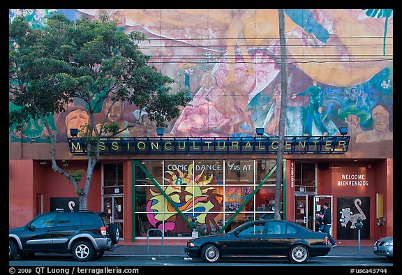 Mission cultural center, Mission District. San Francisco, California, USA (color)