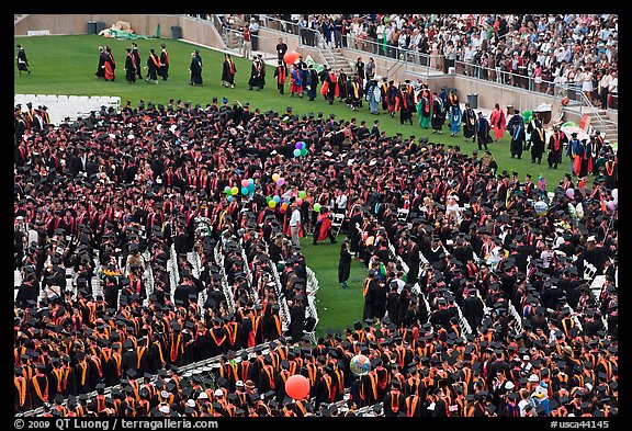 Graduation ceremony. Stanford University, California, USA
