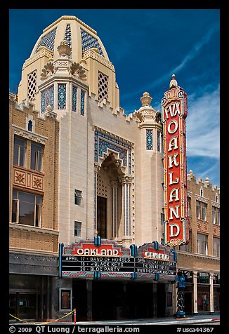 Moorish style Oakland Fox Theater. Oakland, California, USA