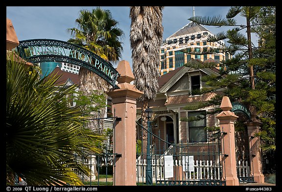 Gate, Preservation Park. Oakland, California, USA (color)