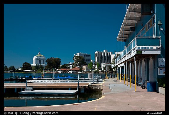 Marina, Lake Merritt. Oakland, California, USA (color)