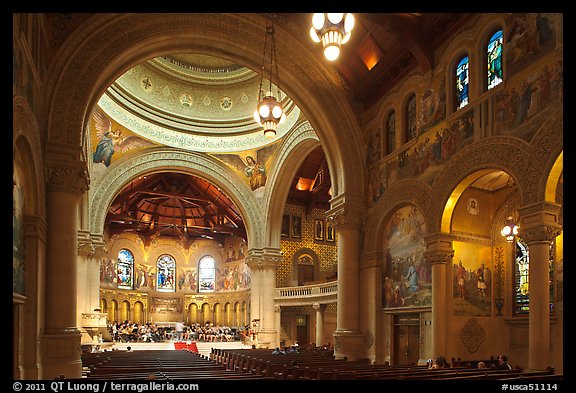 Inside Memorial Church. Stanford University, California, USA