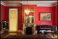 Piano room, John Muir Home, John Muir National Historic Site. Martinez, California, USA ( color)