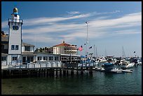 Yacht club and casino, Avalon, Catalina Island. California, USA (color)