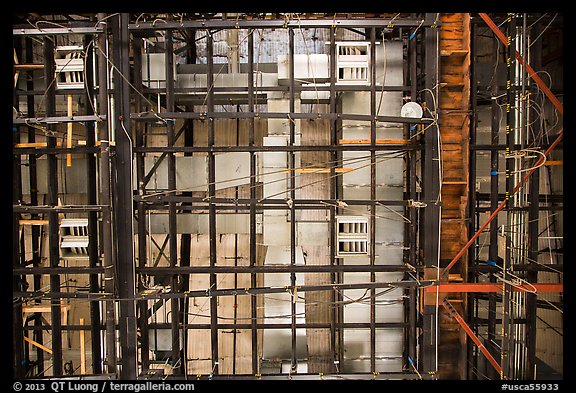 Ceiling of sound stage, Paramount Pictures Studios. Hollywood, Los Angeles, California, USA