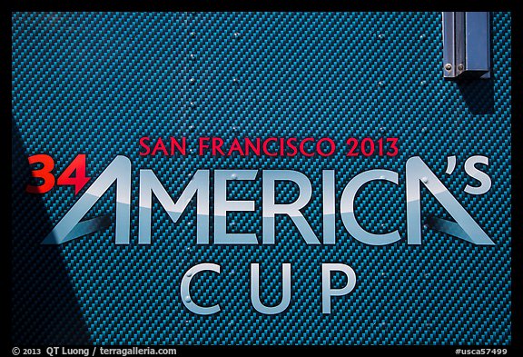 America's cup logo. San Francisco, California, USA
