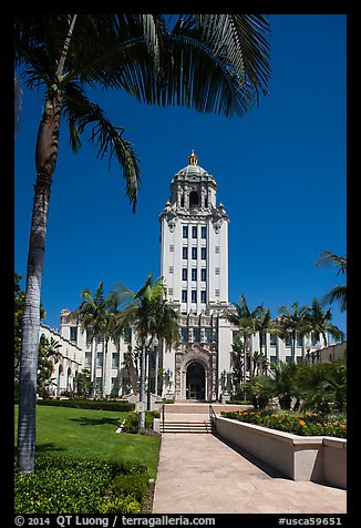 City Hall. Beverly Hills, Los Angeles, California, USA (color)