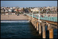 View from pier, Manhattan Beach. Los Angeles, California, USA ( color)