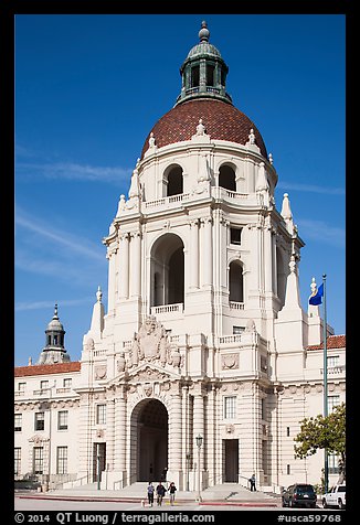 City Hall. Pasadena, Los Angeles, California, USA (color)