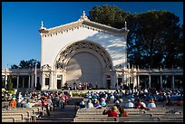 Music performance at Spreckels Pavilion. San Diego, California, USA ( color)