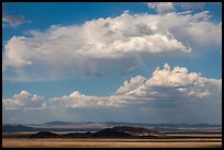 Clouds above desert mountains. California, USA ( color)