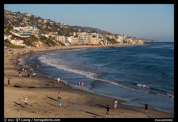 Beachfront. Laguna Beach, Orange County, California, USA (color)