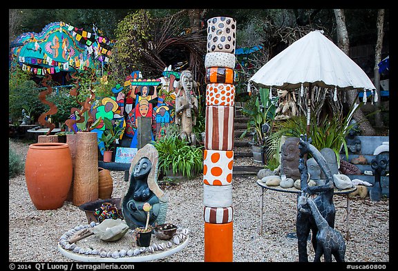 Sculpture Garden. Big Sur, California, USA (color)