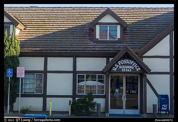 Post office. Solvang, California, USA (color)