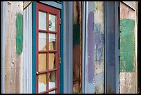 Doors and painted walls, Petaluma Mill. Petaluma, California, USA ( color)