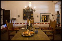 Dining room, Mission San Juan. San Juan Bautista, California, USA ( color)