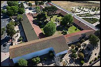 Aerial view of Mission San Miguel complex. California, USA ( color)