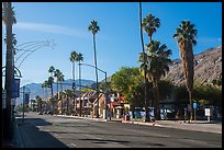 Palm Canyon Drive, main street of Palm Springs. California, USA ( color)