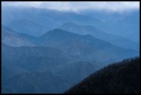 Blue ridges. San Gabriel Mountains National Monument, California, USA ( color)
