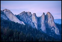 The Needles at twilight. Giant Sequoia National Monument, Sequoia National Forest, California, USA ( color)