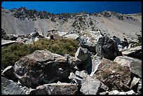 Talus Rocks and ridge, Baldy Bowl. San Gabriel Mountains National Monument, California, USA ( color)