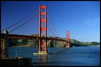Golden Gate bridge, afternoon. San Francisco, California, USA ( color)