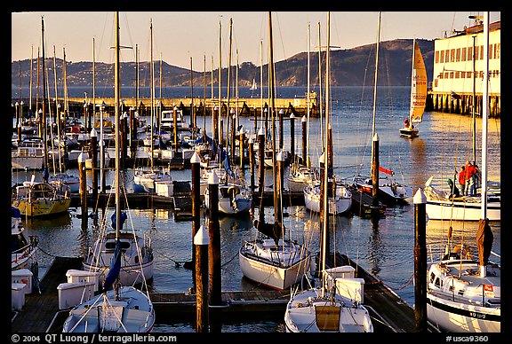 Marina at sunset. San Francisco, California, USA (color)