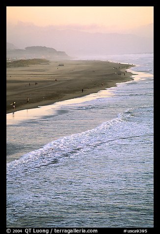 Ocean Beach at sunset. San Francisco, California, USA (color)