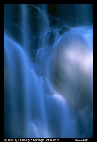 Berry Creek Falls. Big Basin Redwoods State Park,  California, USA (color)