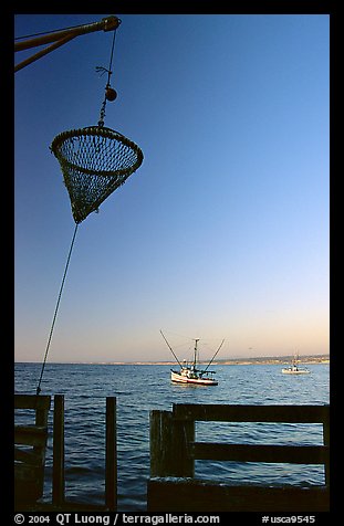 Fishing basket, Fisherman's wharf. Monterey, California, USA (color)