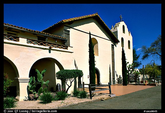Mission Santa Inez. Solvang, California, USA (color)