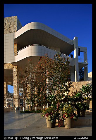 Getty Museum, designed by Richard Meier, Brentwood. Los Angeles, California, USA (color)
