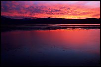 Bridgeport Reservoir, sunset. California, USA (color)
