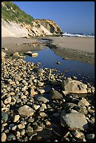 Pebbles, pool, and beach near Fort Bragg. California, USA ( color)