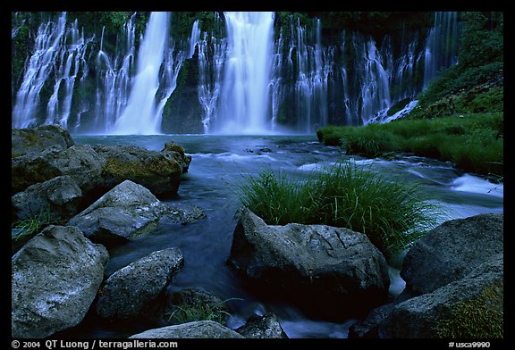 Burney Falls, McArthur-Burney Falls Memorial State Park, early morning. California, USA