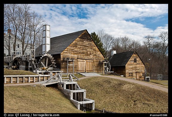 Forge and mill buildings, Saugus Iron Works National Historic Site. Massachussets, USA