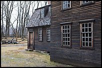 Hartwell Tavern in winter, Minute Man National Historical Park. Massachussets, USA ( color)