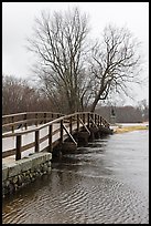 Old North Bridge, Minute Man National Historical Park. Massachussets, USA ( color)