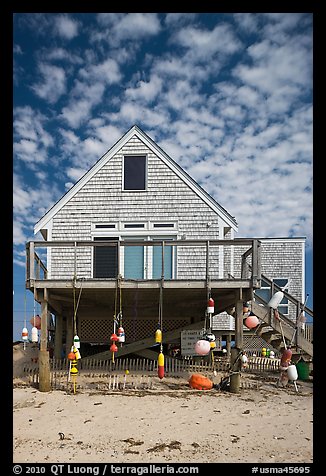 Beach house, Truro. Cape Cod, Massachussets, USA (color)