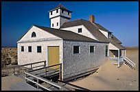 Historic life-saving station, Race Point Beach, Cape Cod National Seashore. Cape Cod, Massachussets, USA