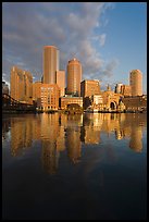Boston financial district skyline. Boston, Massachussets, USA
