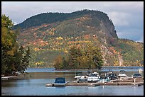 Mount Kineo seen across Moosehead Lake, Rockwood. Maine, USA (color)