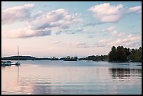 Moosehead Lake, sunset, Greenville. Maine, USA ( color)