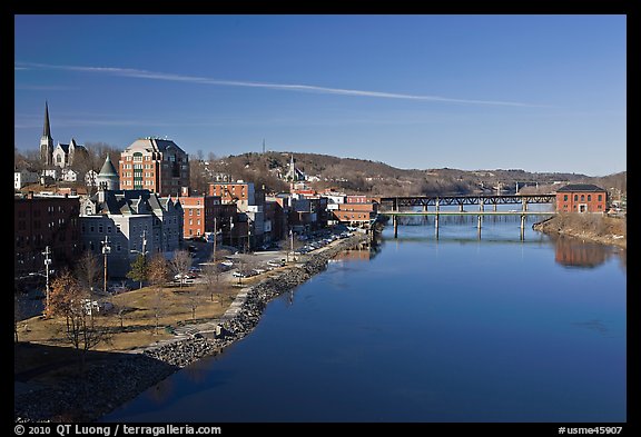 Kennebec River. Augusta, Maine, USA (color)